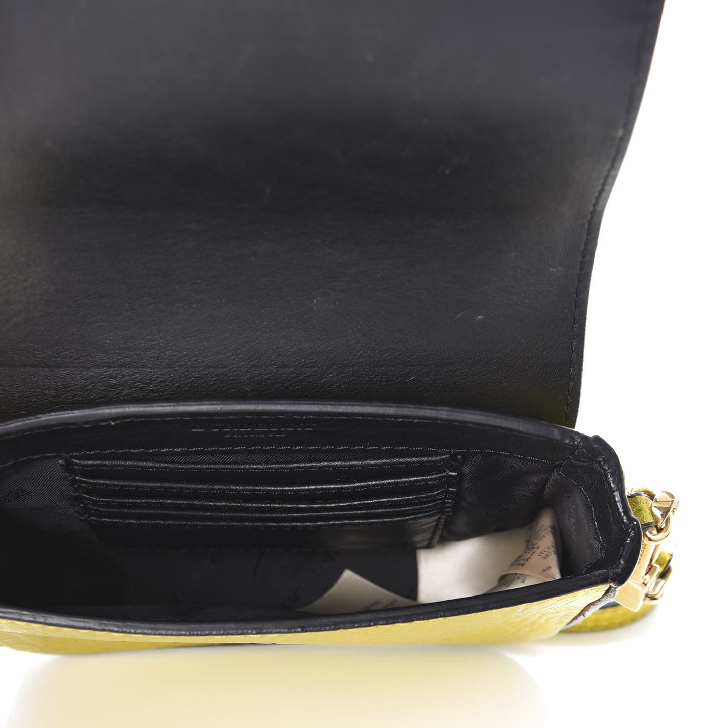Metallic Calfskin Bow Detail Berkeley Crossbody Yellow