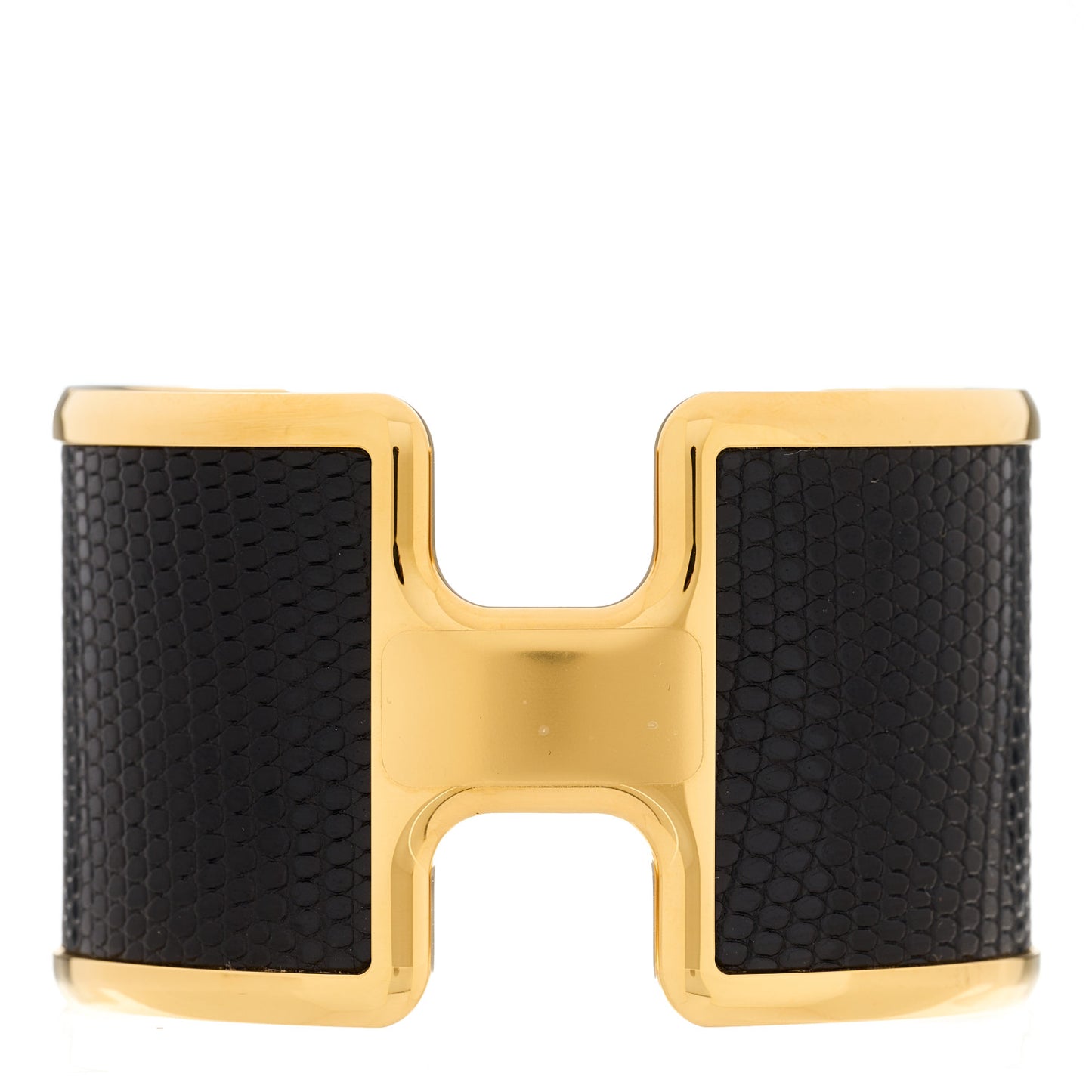 Lizard Olympe Cuff Bracelet Black