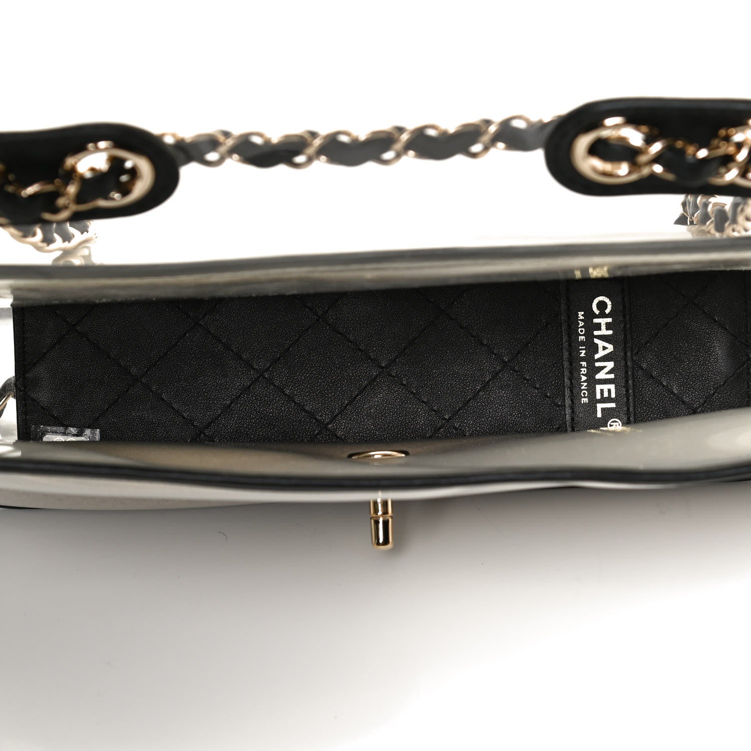 Chanel Lambskin PVC Medium Coco Sand Flap Black 5 of 10