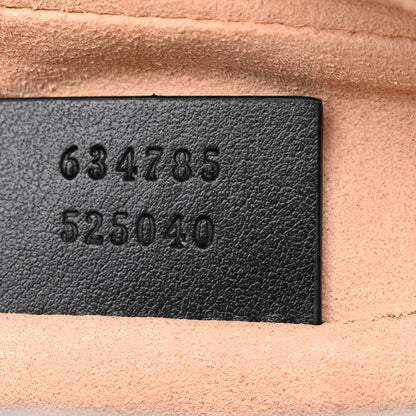 Gucci Calfskin Matelasse Mini GG Marmont Chain Shoulder Bag Black 7 of 10