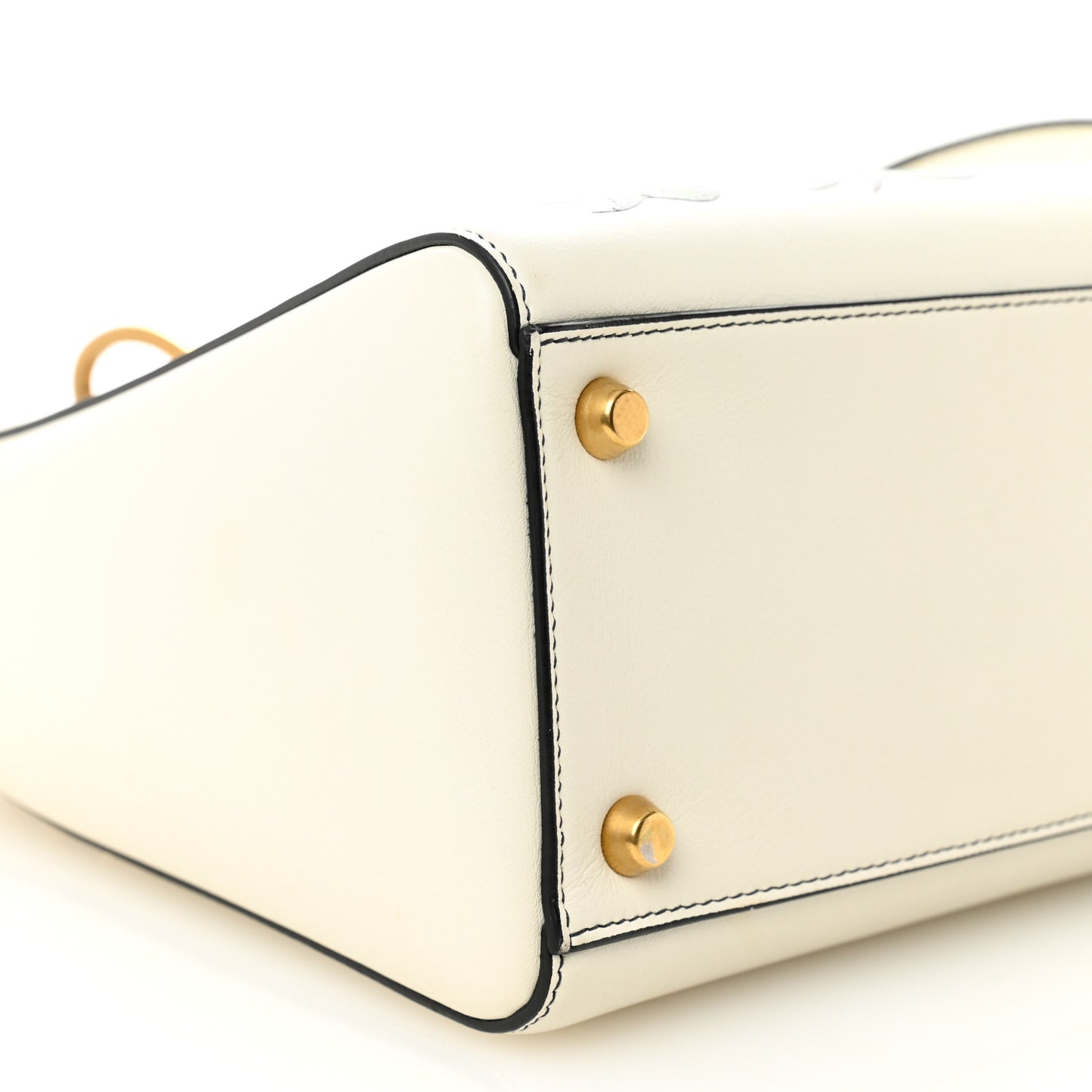 Calfskin Painted Niki de Saint Phalle Dragon Medium Supple Lady Dior Bag White