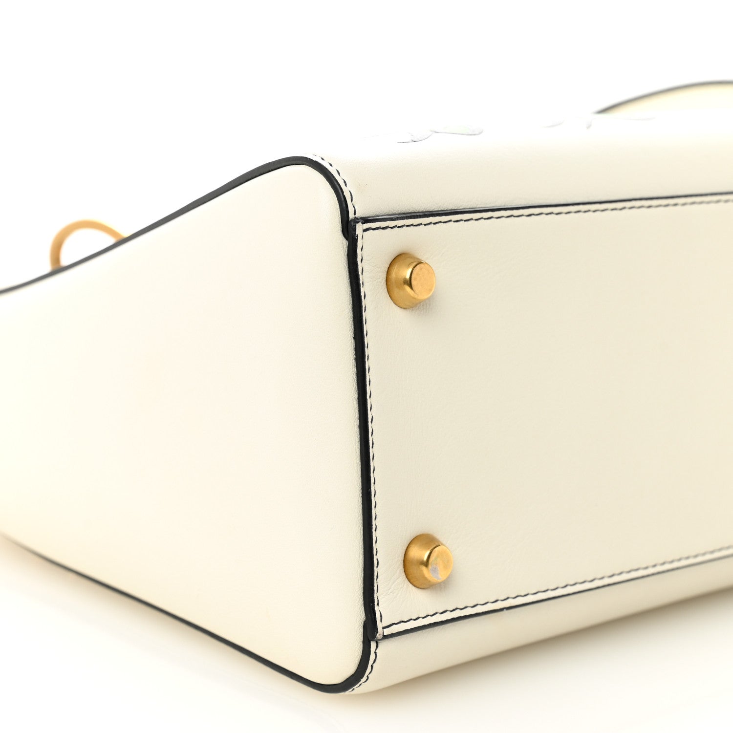 Christian Dior Calfskin Painted Niki de Saint Phalle Dragon Medium Supple Lady Dior Bag White 9 of 11