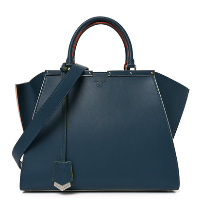 Fendi Vitello Dolce Century Petite 3Jours Tote Pavone 1 of 9