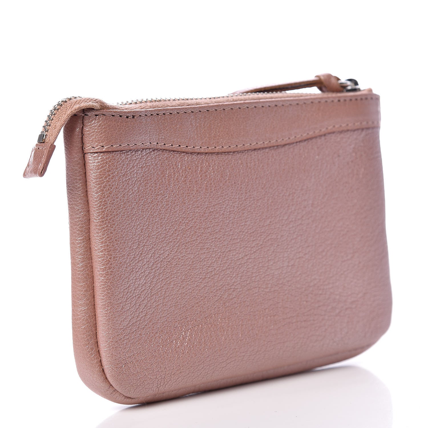 Balenciaga Chevre Classic Silver Hardware M Porte-Monnaie Coin Purse Rose 3 of 7