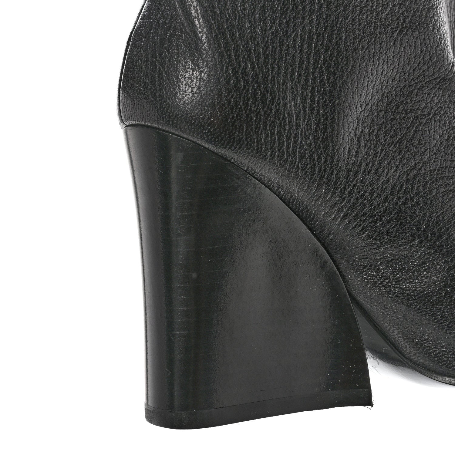 Louis Vuitton Calfskin Monogram Patti Wedge Tall Boots 36 Black 9 of 10
