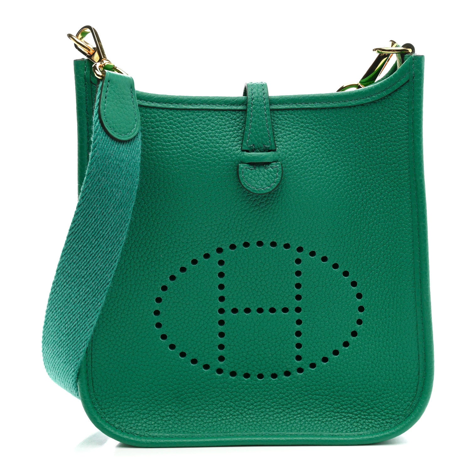 Hermes Taurillon Clemence Evelyne TPM Vert Vertigo 1 of 10