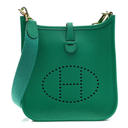 Hermes Taurillon Clemence Evelyne TPM Vert Vertigo 1 of 10