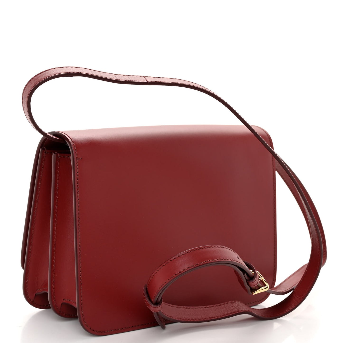 Calfskin Small TB Bag Dark Crimson