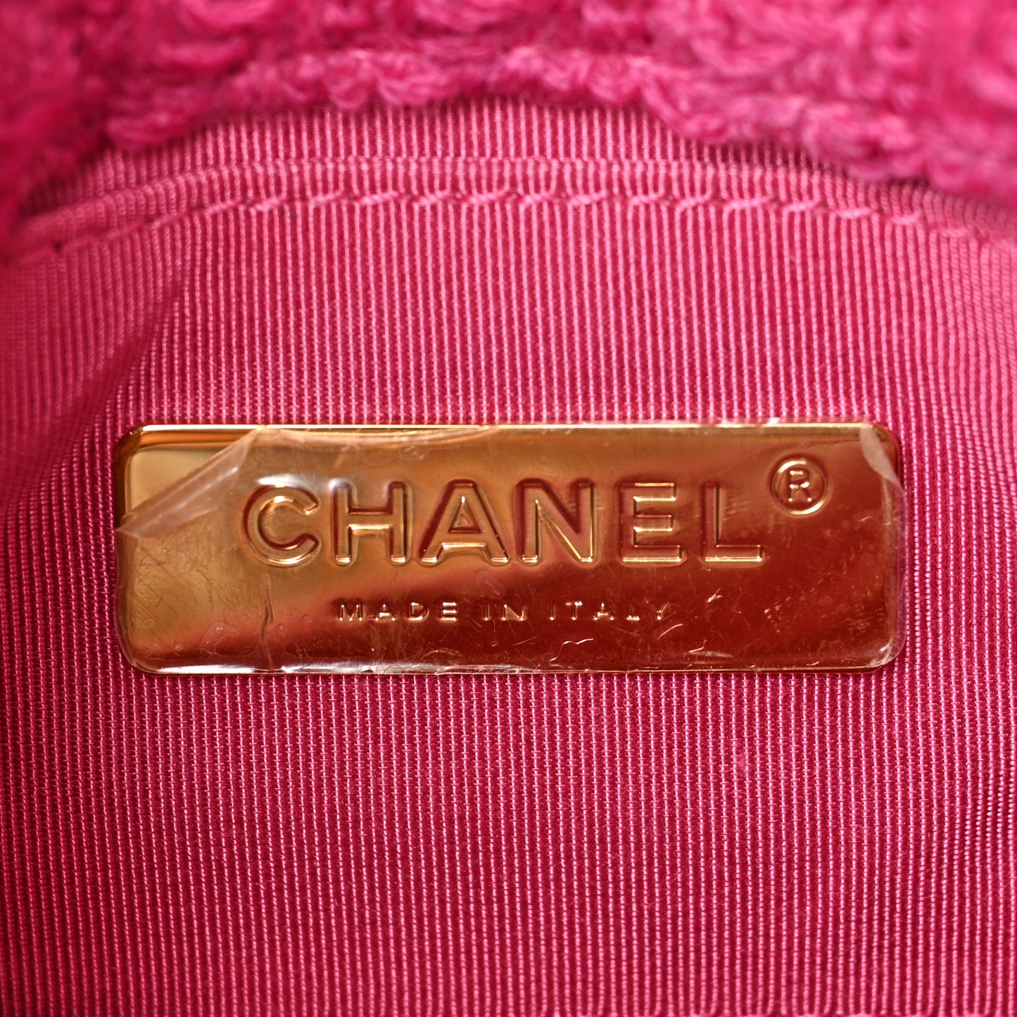 Tweed Quilted Chanel 19 Waist Bag Pink