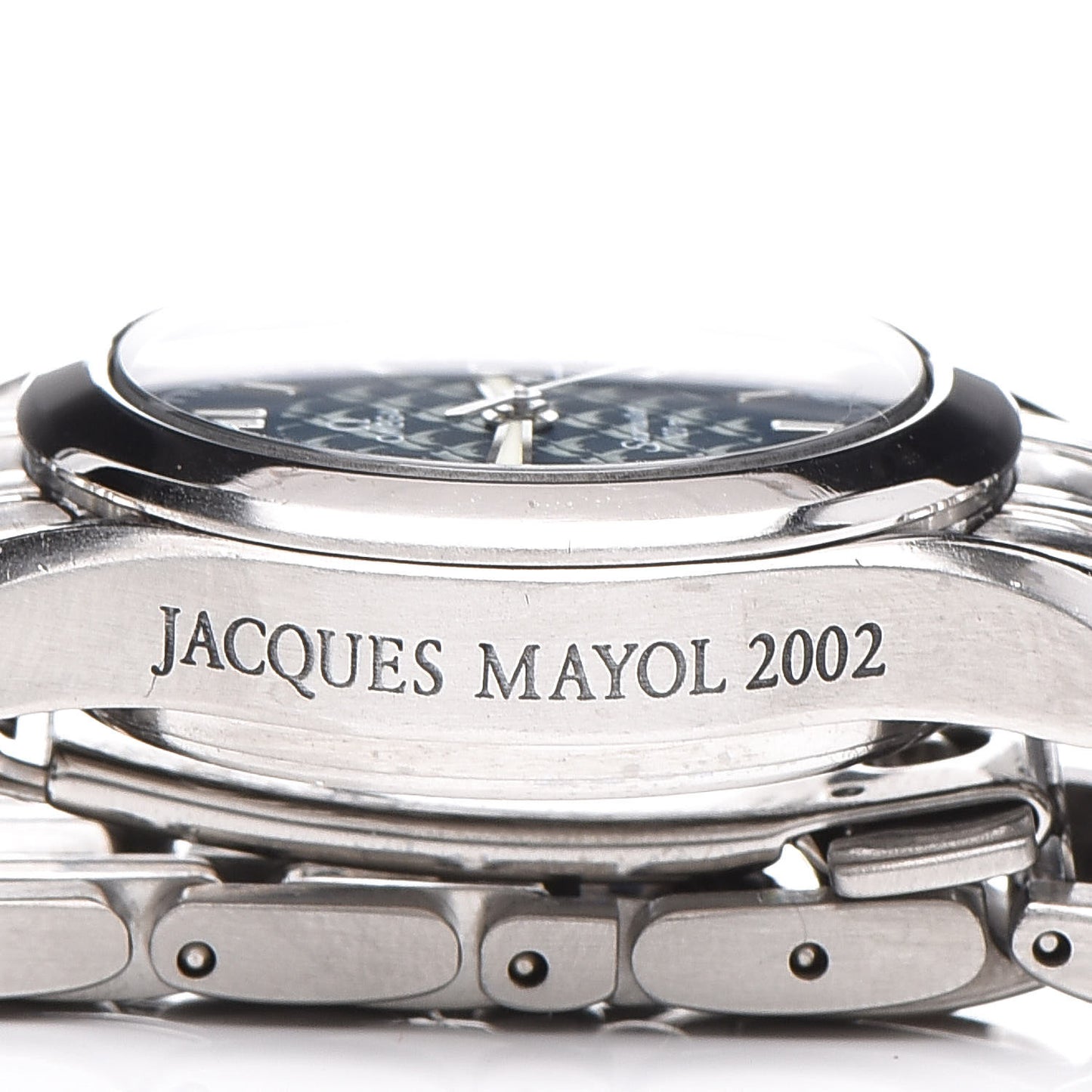 Stainless Steel 26mm Seamaster Jacques Mayol Quartz Watch Blue 2500.80