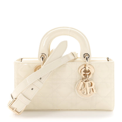Christian Dior Patent Cannage Small Lady D-Joy White 1 of 12
