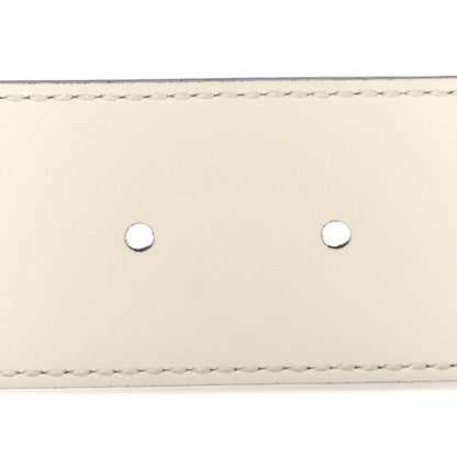 Gucci Calfskin Double G 40mm Belt 85 34 Mystic White 4 of 6