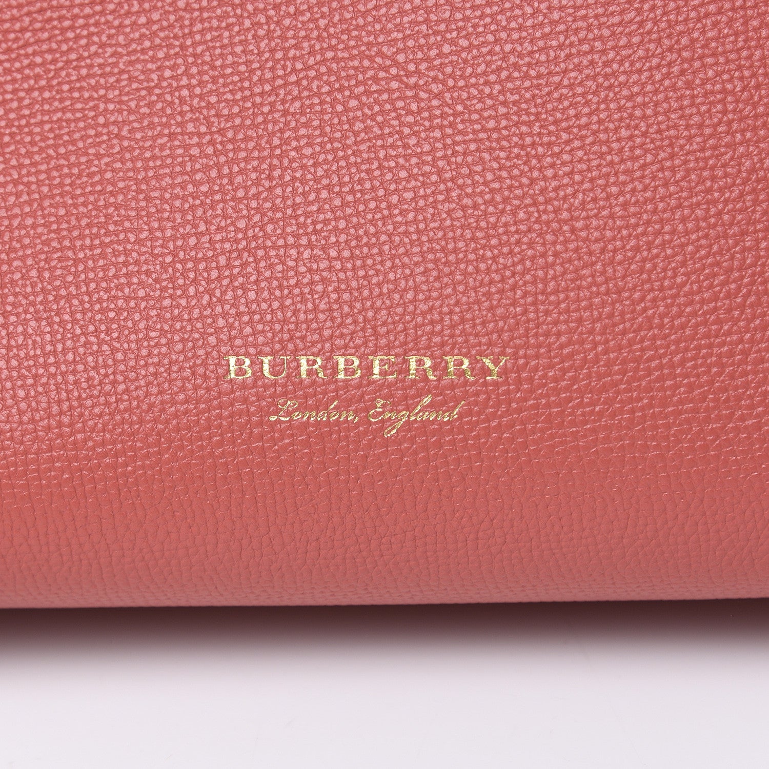 Burberry Grainy Calfskin House Check Small Banner Tote Cinnamon Red 12 of 12