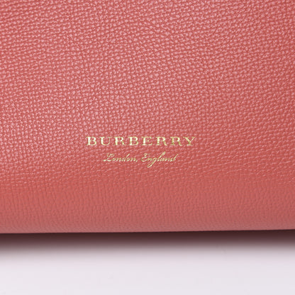 Burberry Grainy Calfskin House Check Small Banner Tote Cinnamon Red 12 of 12
