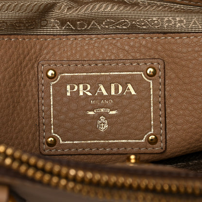 Prada Vitello Daino Large Double Zip Tote Sughero 5 of 17