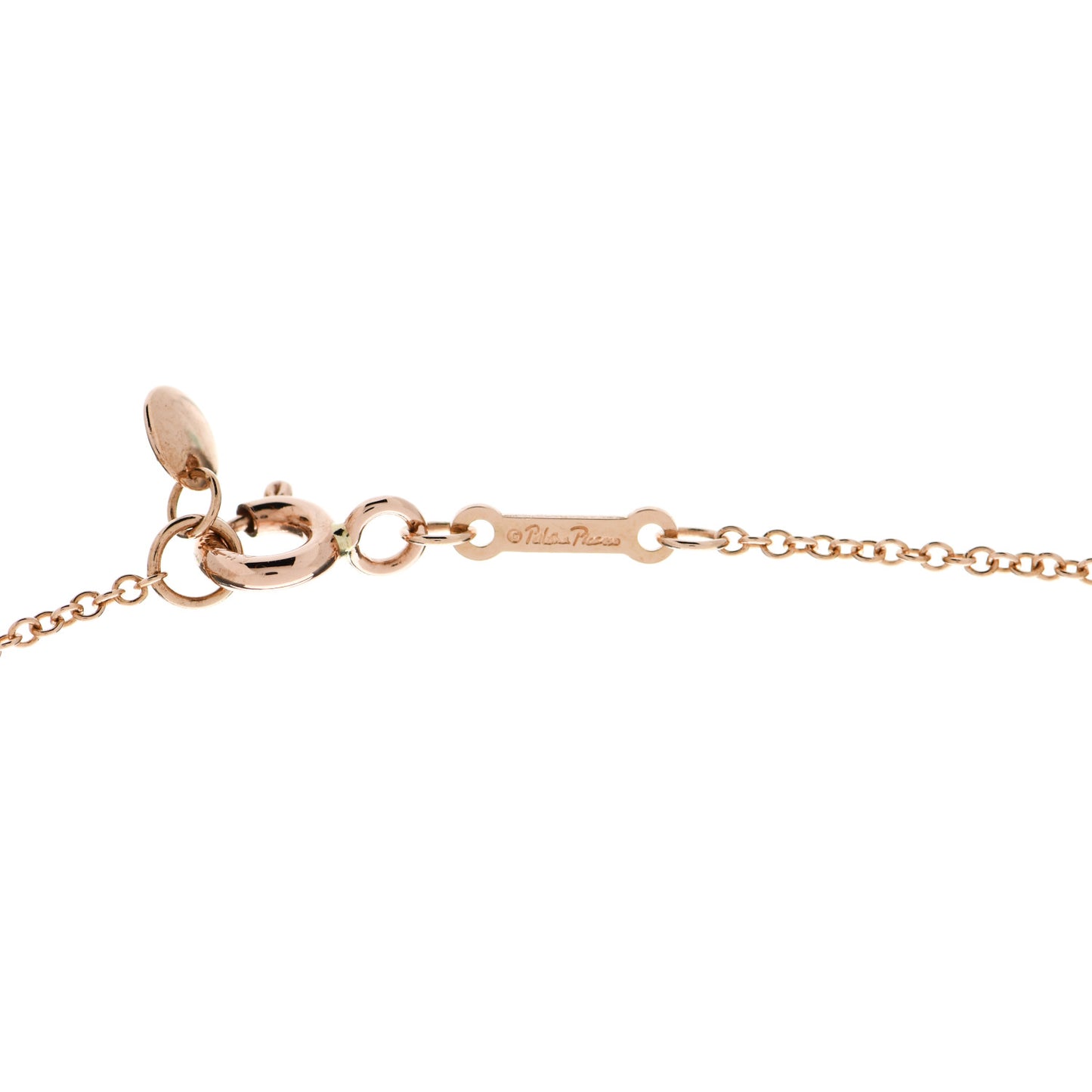 18K Rose Gold Paloma Picasso Heart and Arrow Pendant Necklace