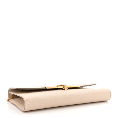 Salvatore Ferragamo Hammered Calfskin Mini Gancini Icona Bag Beige 3 of 12