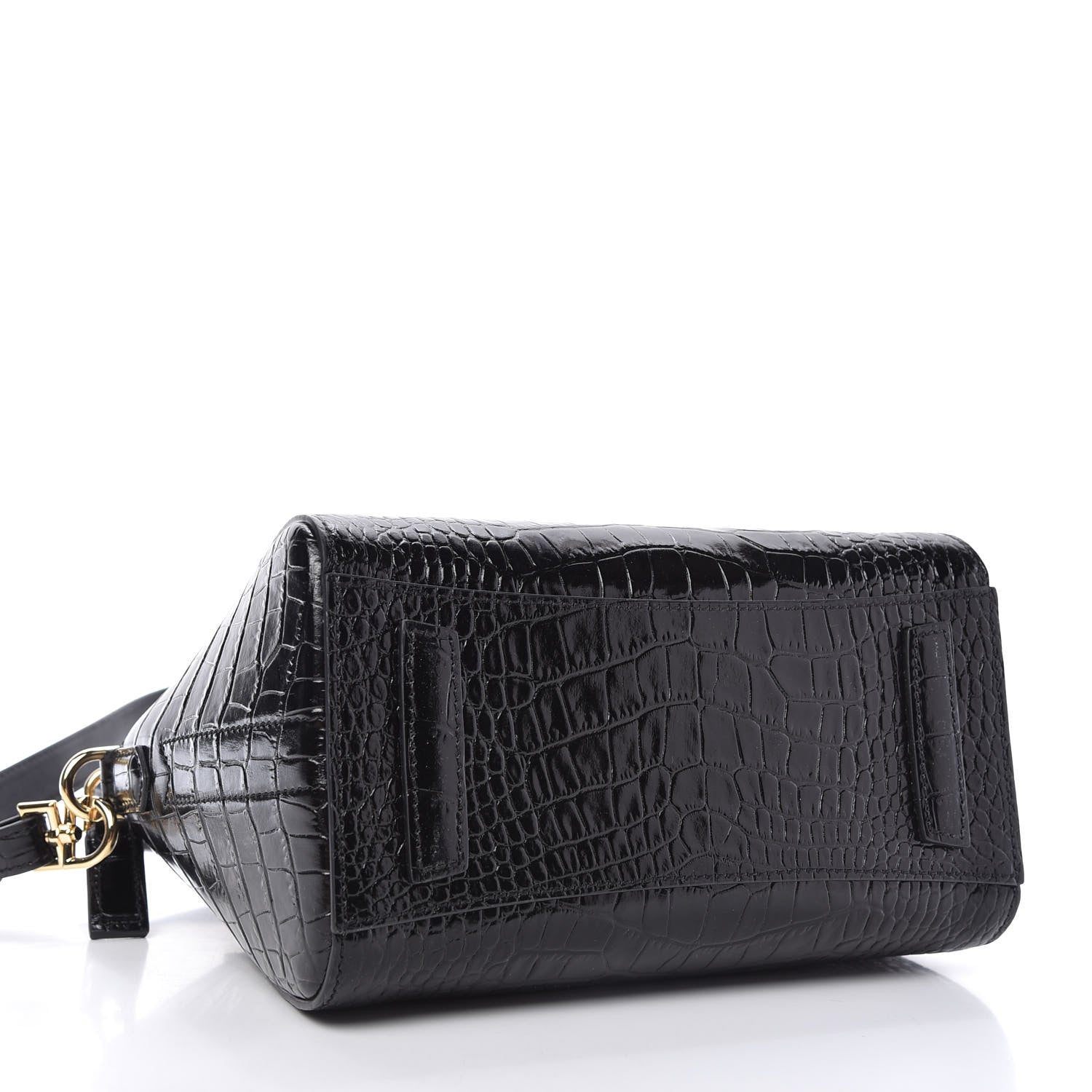 Givenchy Calfskin Crocodile Embossed Mini Antigona Black 4 of 10
