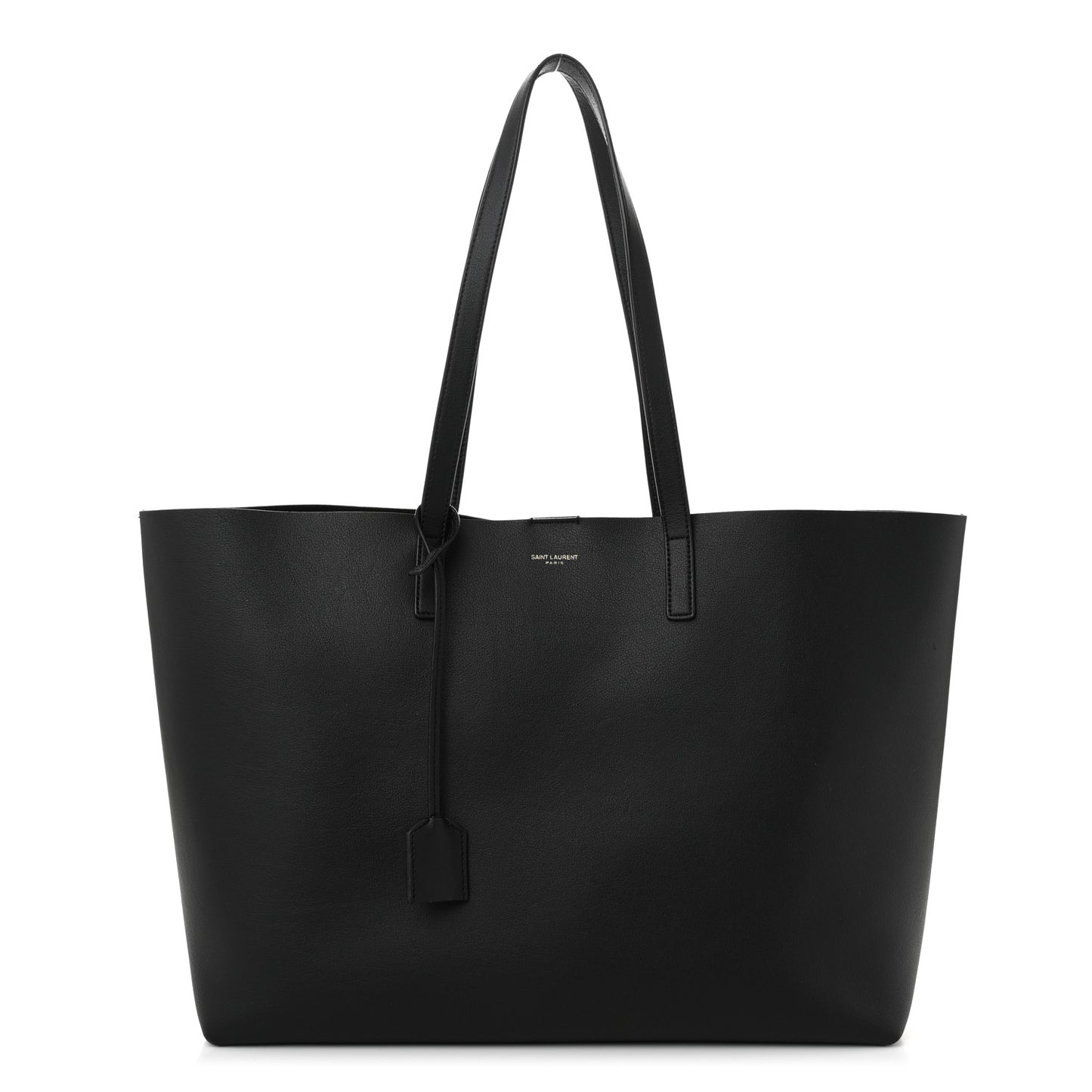 Calfskin Large Shopping Tote Black