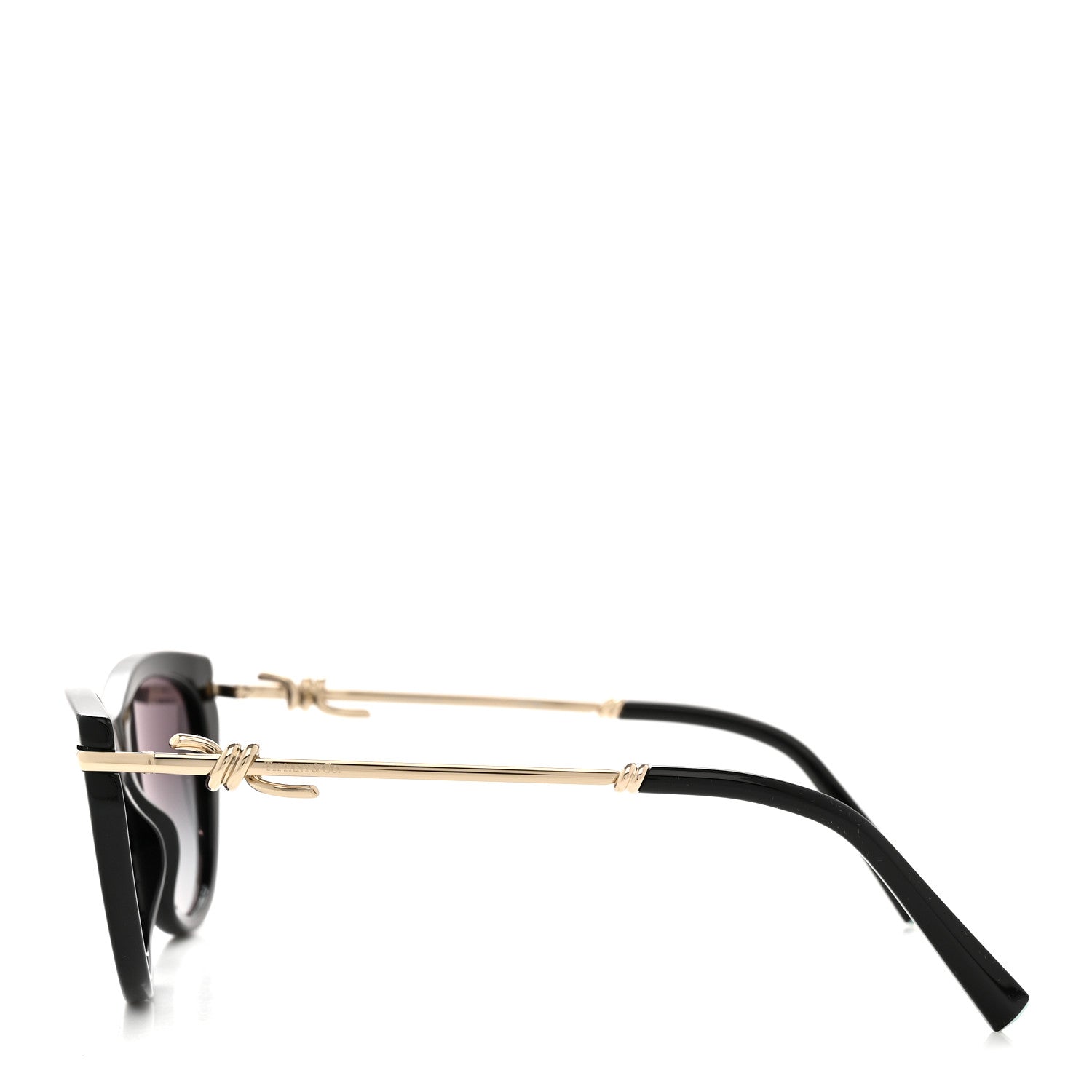 Tiffany Acetate Cat Eye Sunglasses TF4253 Black 3 of 7