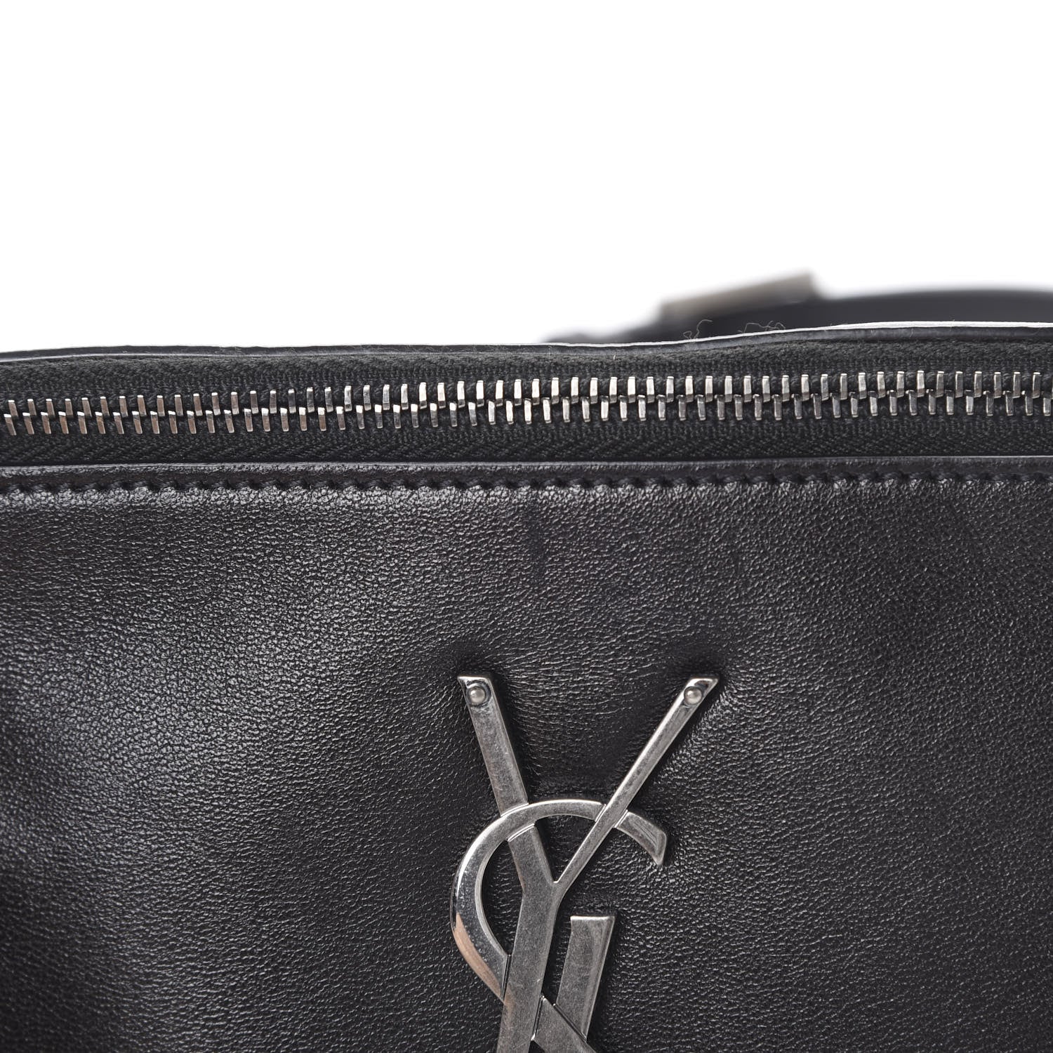 Saint Laurent Calfskin Monogram Belt Bag Black 10 of 11