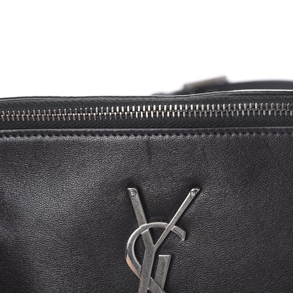 Saint Laurent Calfskin Monogram Belt Bag Black 10 of 11