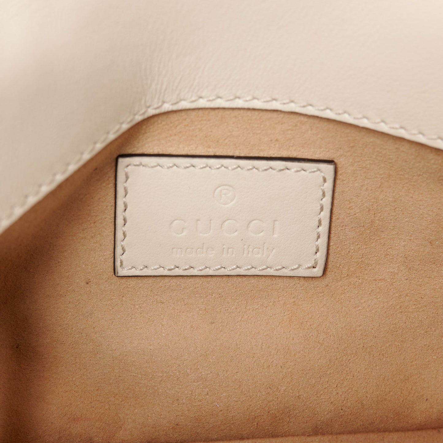 Calfskin Matelasse Super Mini GG Marmont Shoulder Bag White