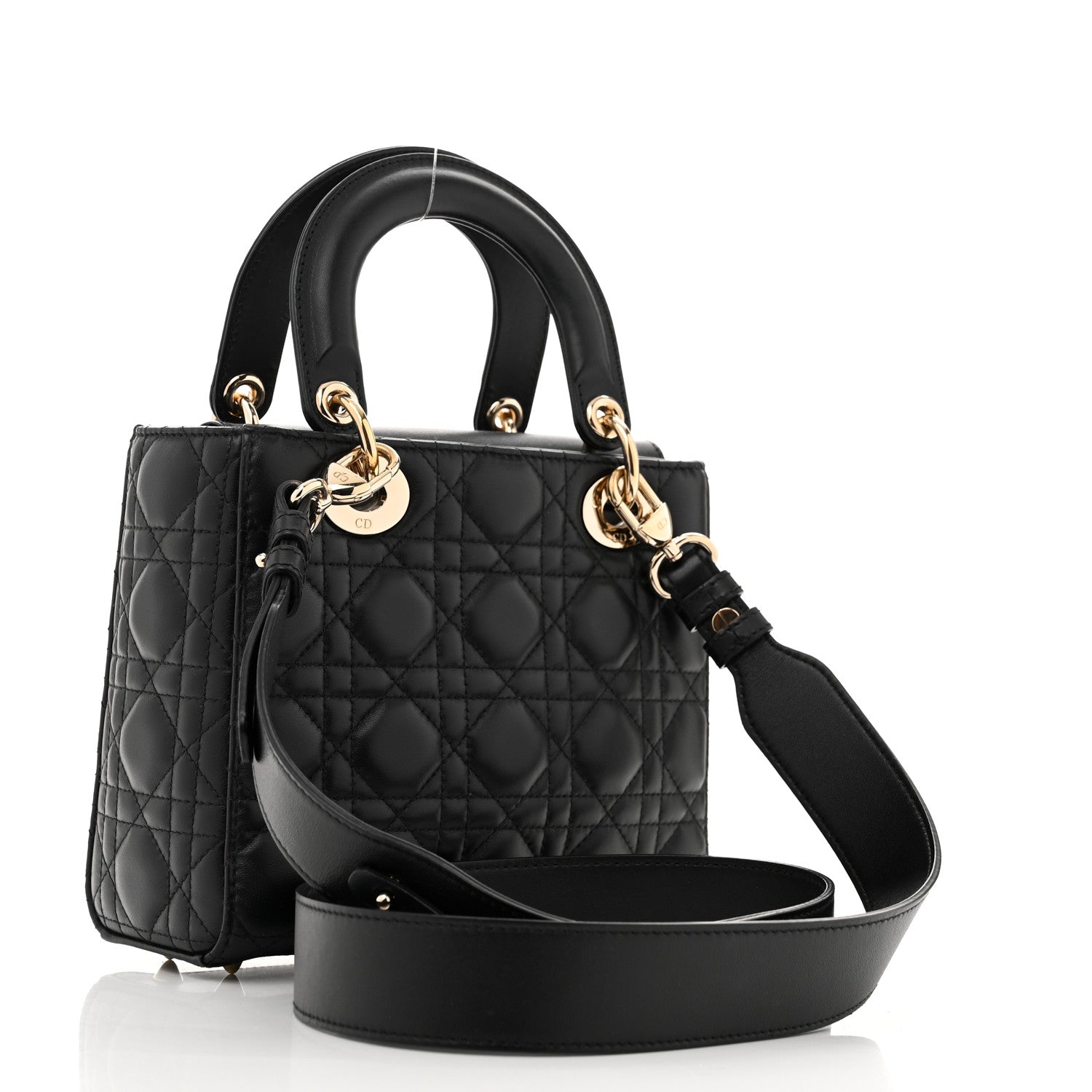 Christian Dior Lambskin Cannage Small My ABCDior Lady Dior Black 3 of 13