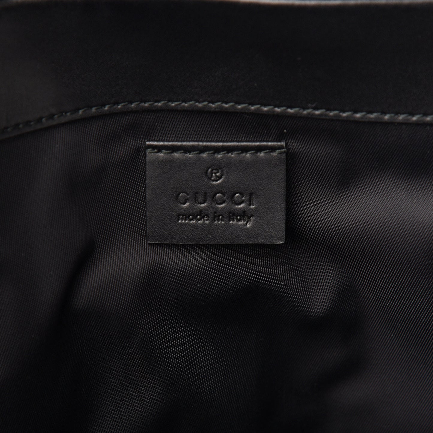 GG Supreme Monogram Web Messenger Diaper Bag Black Grey
