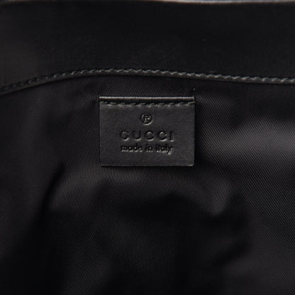 Gucci GG Supreme Monogram Web Messenger Diaper Bag Black Grey 5 of 9