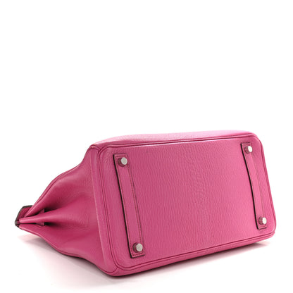 Hermes Chevre de Coromandel HAC Birkin 32 Fuchsia 3 of 9