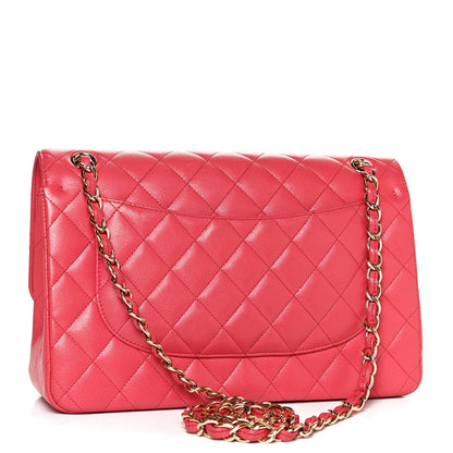 Chanel Caviar Quilted Jumbo Double Flap Dark Pink 3 of 12