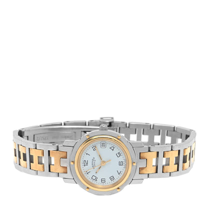 Hermes Stainless Steel 24mm Clipper Quartz Watch Gold 2 of 5