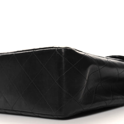 Chanel Lambskin Quilted Jumbo Single Flap Black 10 of 11