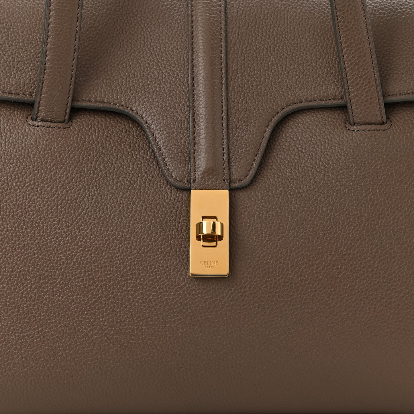 Grained Calfskin Medium Soft 16 Bag Beige