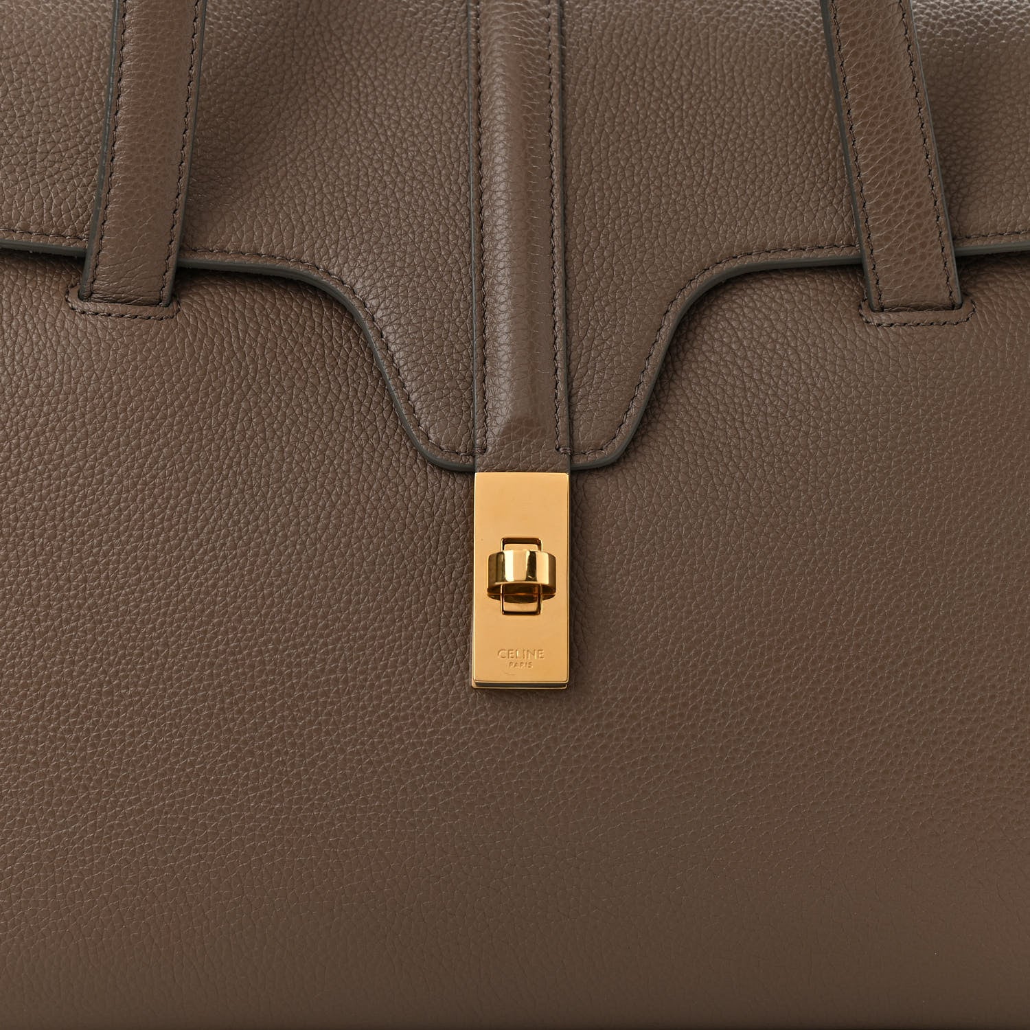 Celine Grained Calfskin Medium Soft 16 Bag Beige 7 of 10