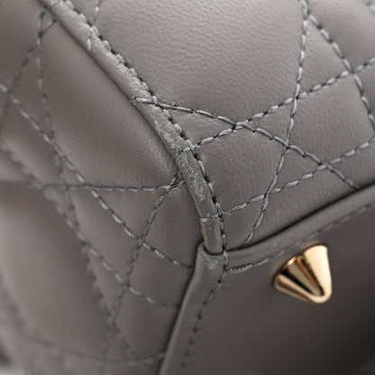 Christian Dior Lambskin Cannage Small My ABCDior Lady Dior Grey 13 of 13