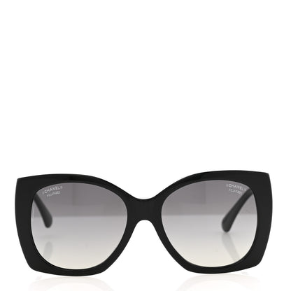 Chanel Acetate Square CC Heart Sunglasses 5519 Black 2 of 9
