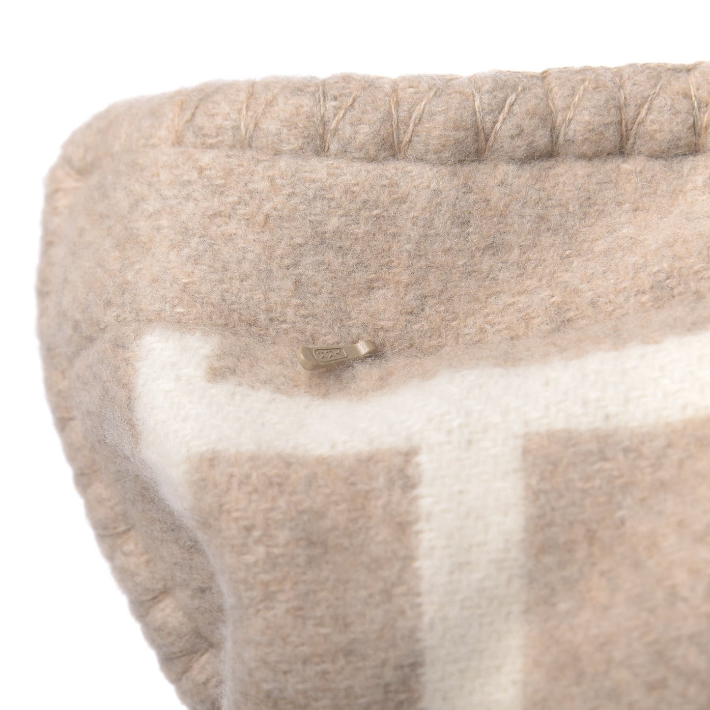 Wool Cashmere Avalon III Pillow PM Coco Camomille
