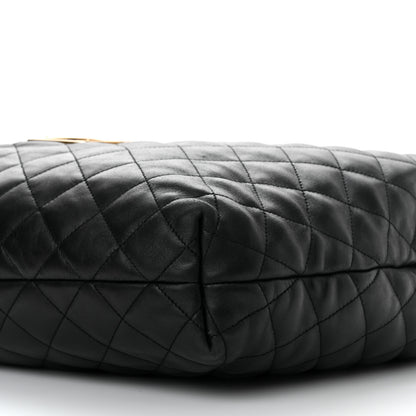 Saint Laurent Lambskin Quilted Maxi Icare Shopping Tote Black 10 of 10