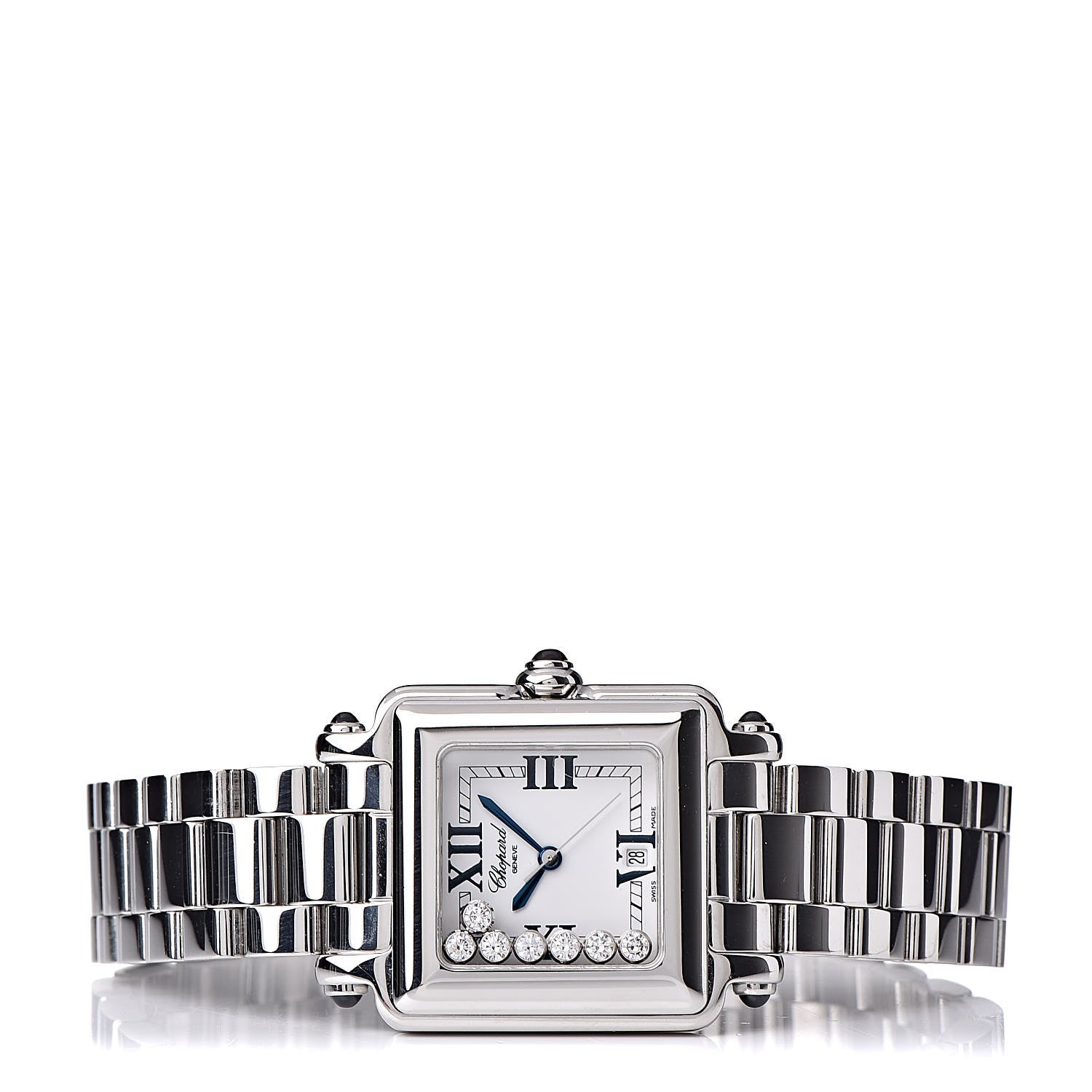 Chopard Stainless Steel 7 Diamond 27mm Happy Sport Quartz Watch 3 of 7