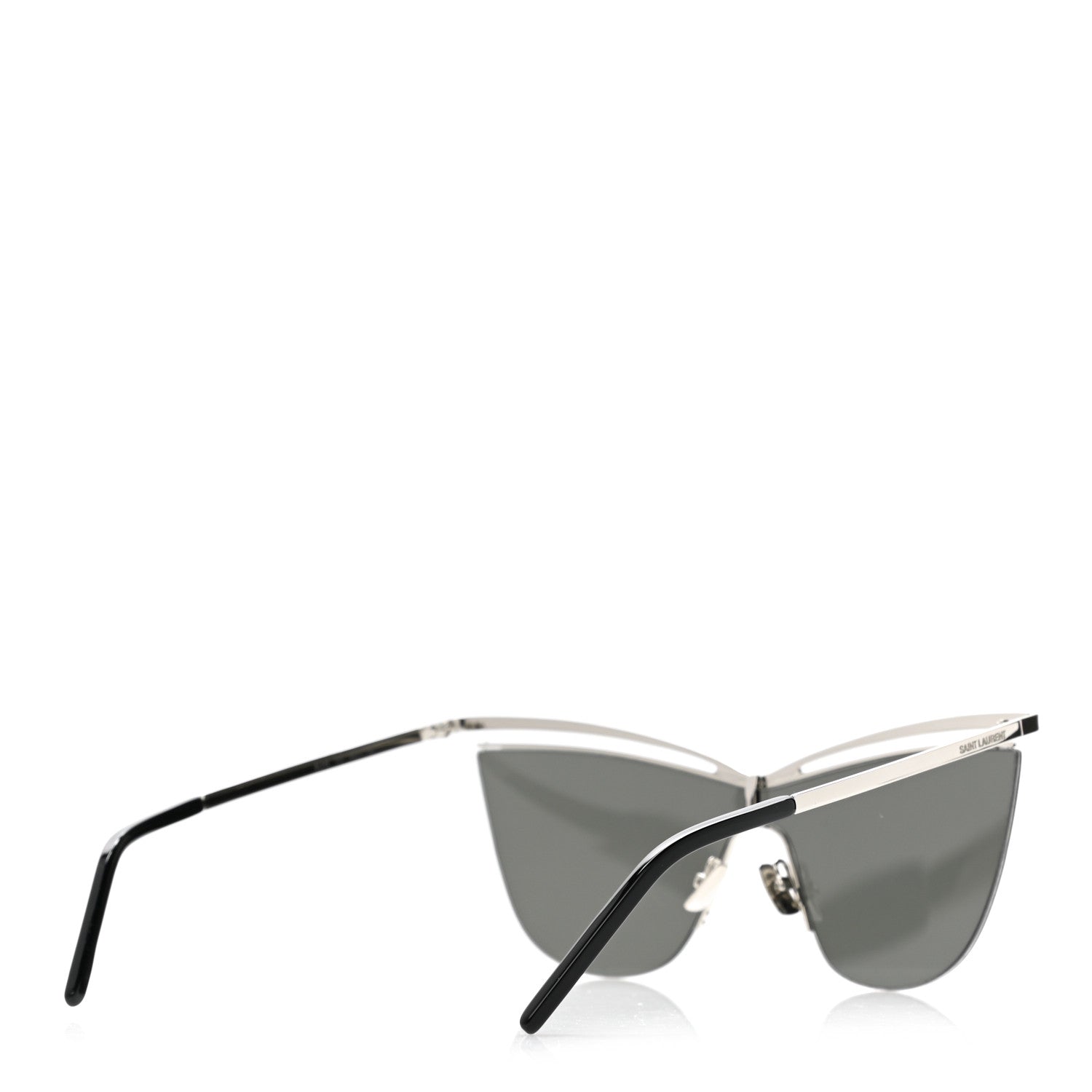 Saint Laurent SL249 Cat Eye Sunglasses Silver 4 of 7