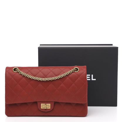 Chanel Iridescent Calfskin Quilted 2.55 Reissue 226 Flap Red 14 of 14