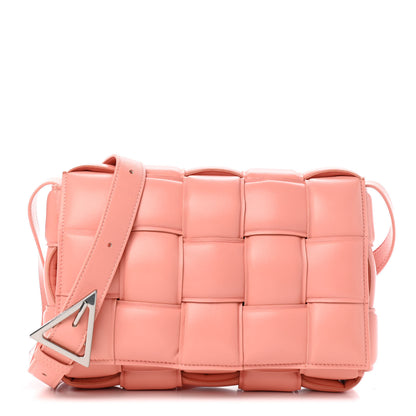 Bottega Veneta Nappa Maxi Intreccio Padded Cassette Crossbody Bag Peachy 1 of 9