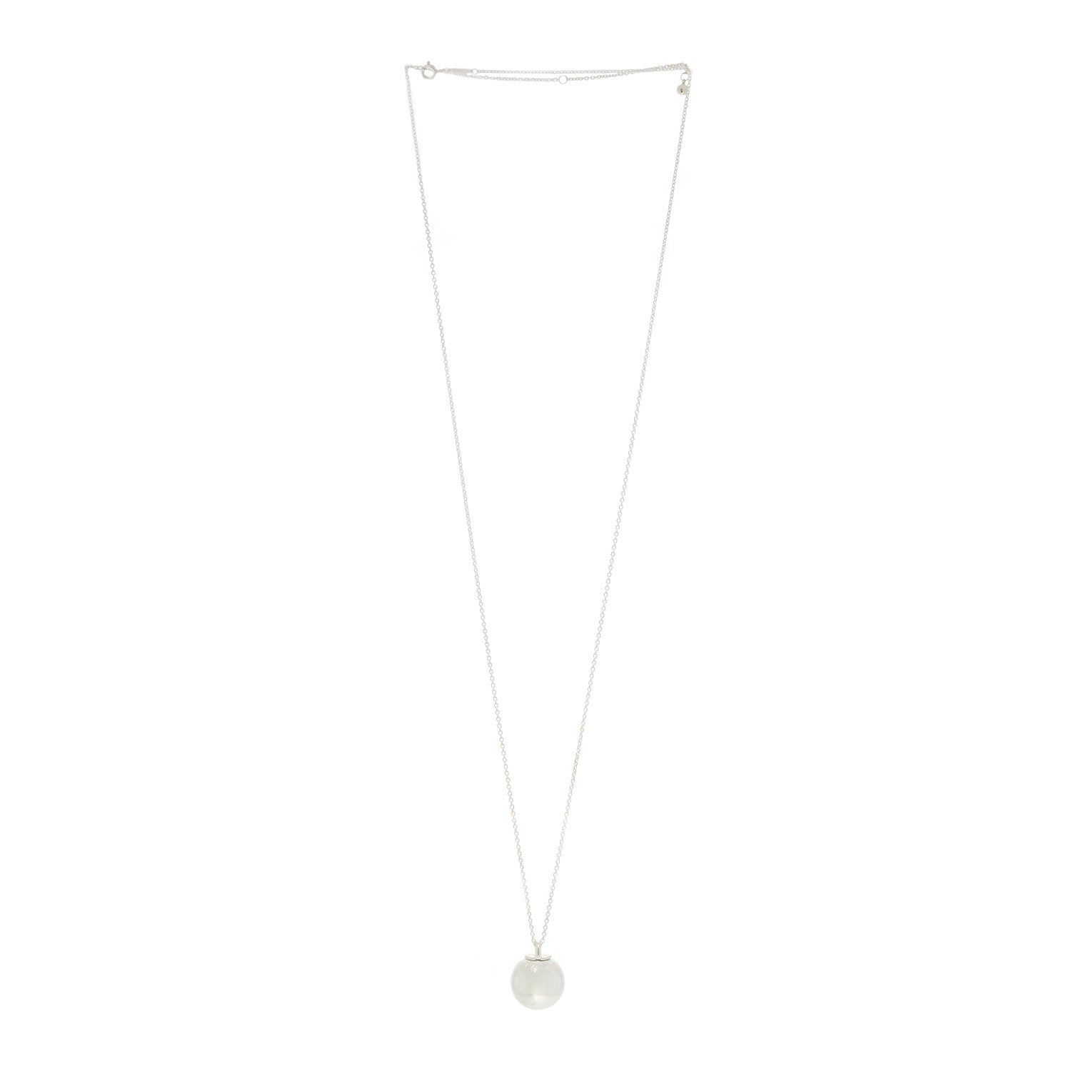 Tiffany Sterling Silver 19mm HardWear Ball Pendant Necklace 2 of 5