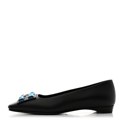 Hermes Calfskin Danseuse Ballerina Flats 36.5 Black 1 of 9