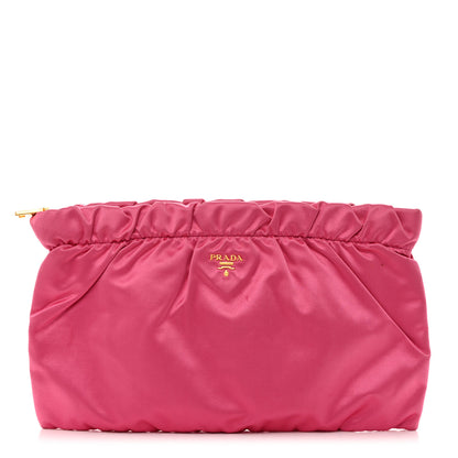 Prada Satin Raso Evening Clutch Fuxia 1 of 10