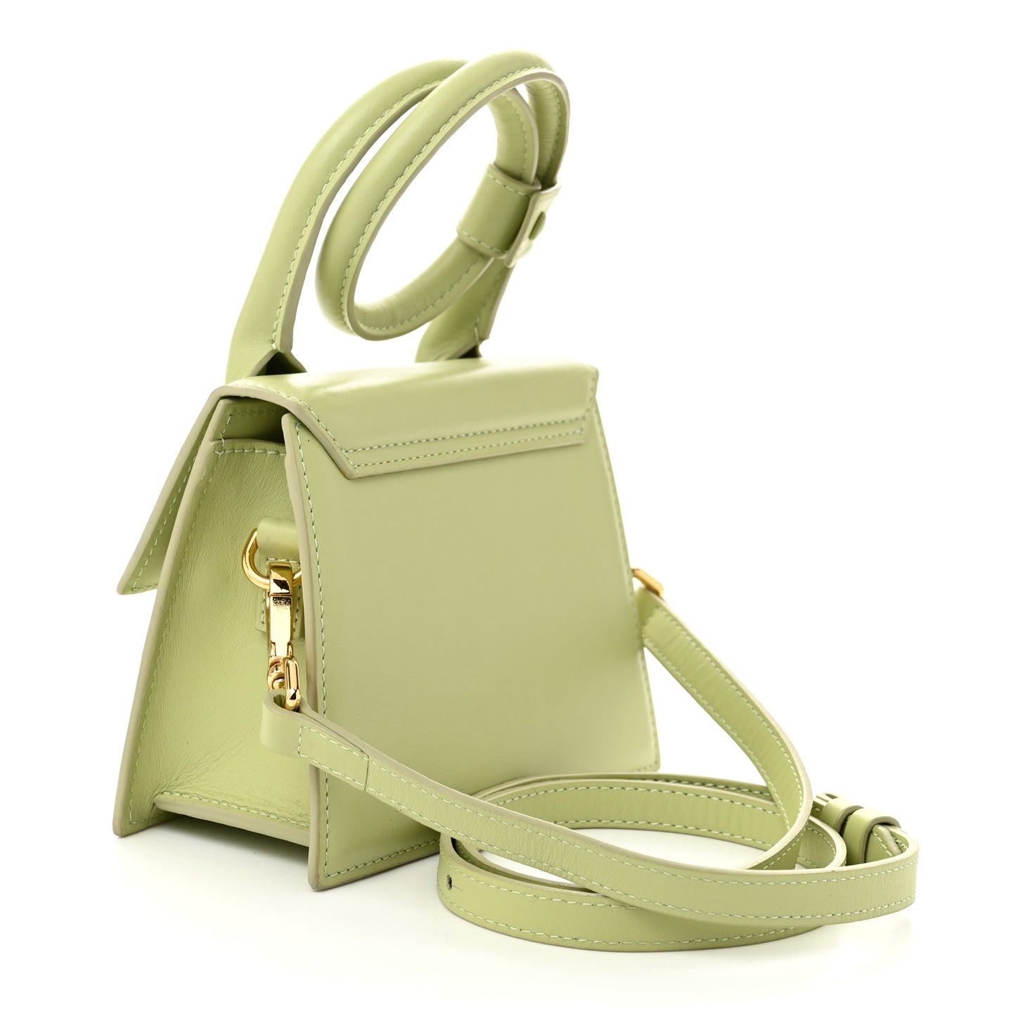 Smooth Calfskin Le Chiquito Noeud Light Green