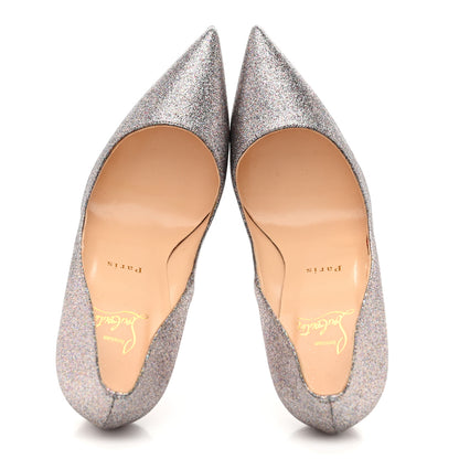 Christian Louboutin Glitter Pigalle Follies Dragonfly 85 Pumps 39.5 Silver 2 of 8