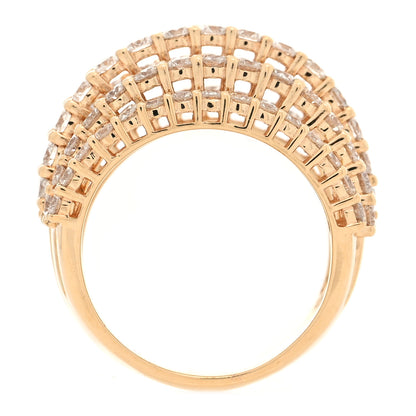 Parker & West by FASHIONPHILE 14K Yellow Gold Diamond 3.15ctw Cluster Band Ring 53 6.25 5 of 9